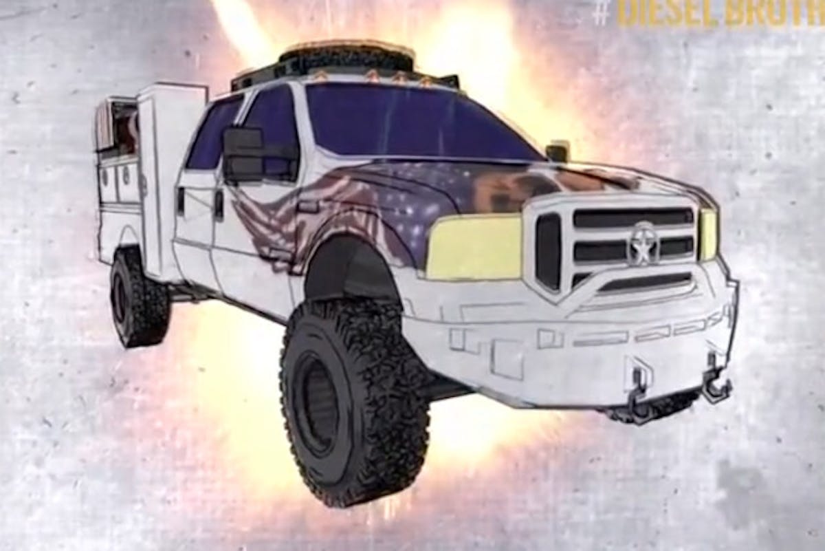 The F-350 needs to be both a dedicated work truck and a rolling advertisement. Can the Diesel Sellerz guys make it happen?