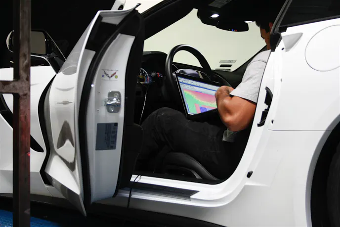 Ryne Cunningham of CMS was enlisted to provide a tune to account for our previously-installed long-tube headers and free-flowing exhaust.