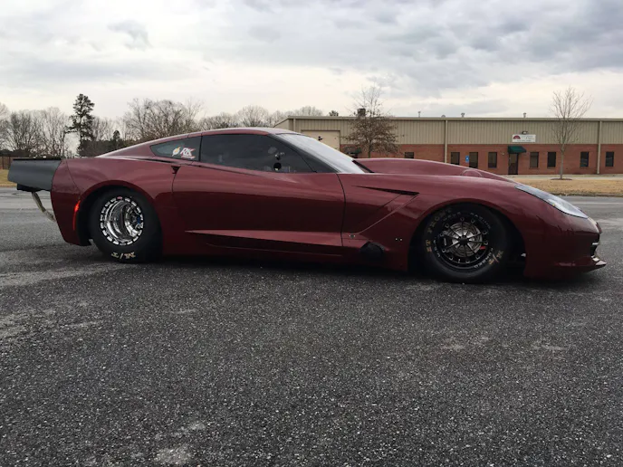 Low ride height and a mean aerodynamics package could just enhance the chances to see a big number out of this hot rod very quickly.