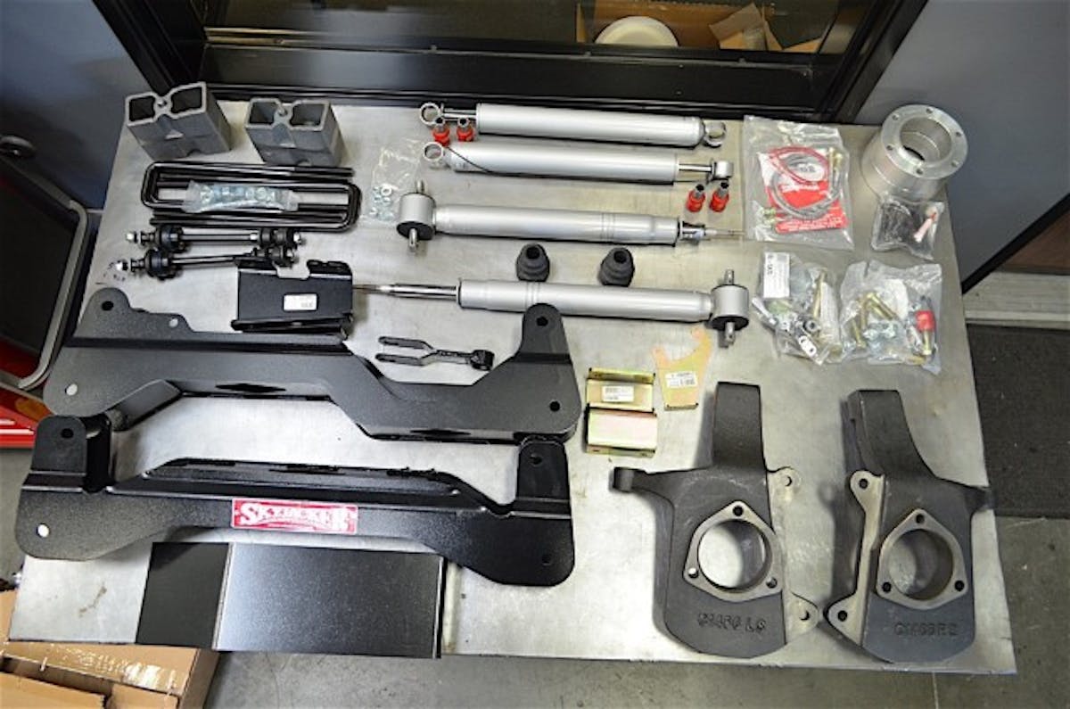 The whole kit an all of its components.