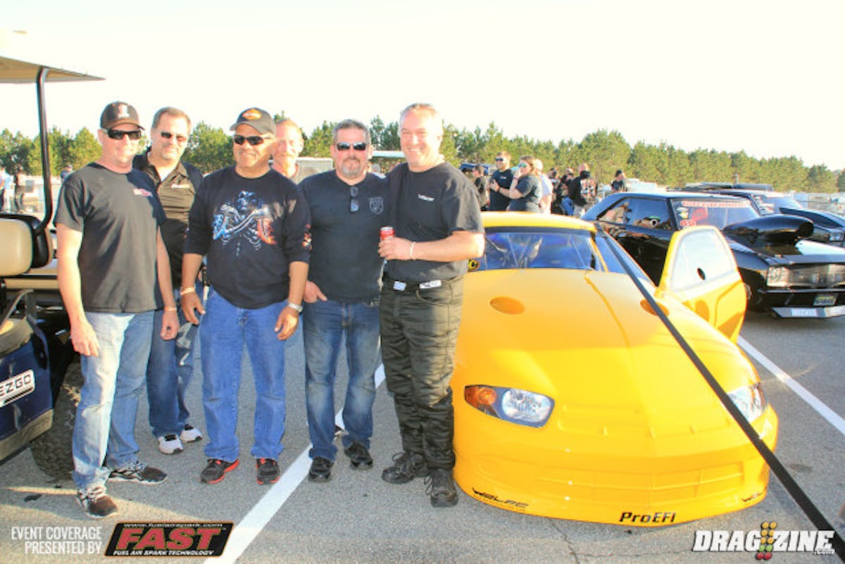 David Wolfe put up a 4.11 earlier today putting them on the right track fro qualifying. His later pass kicked the tires but they have data to go back to.