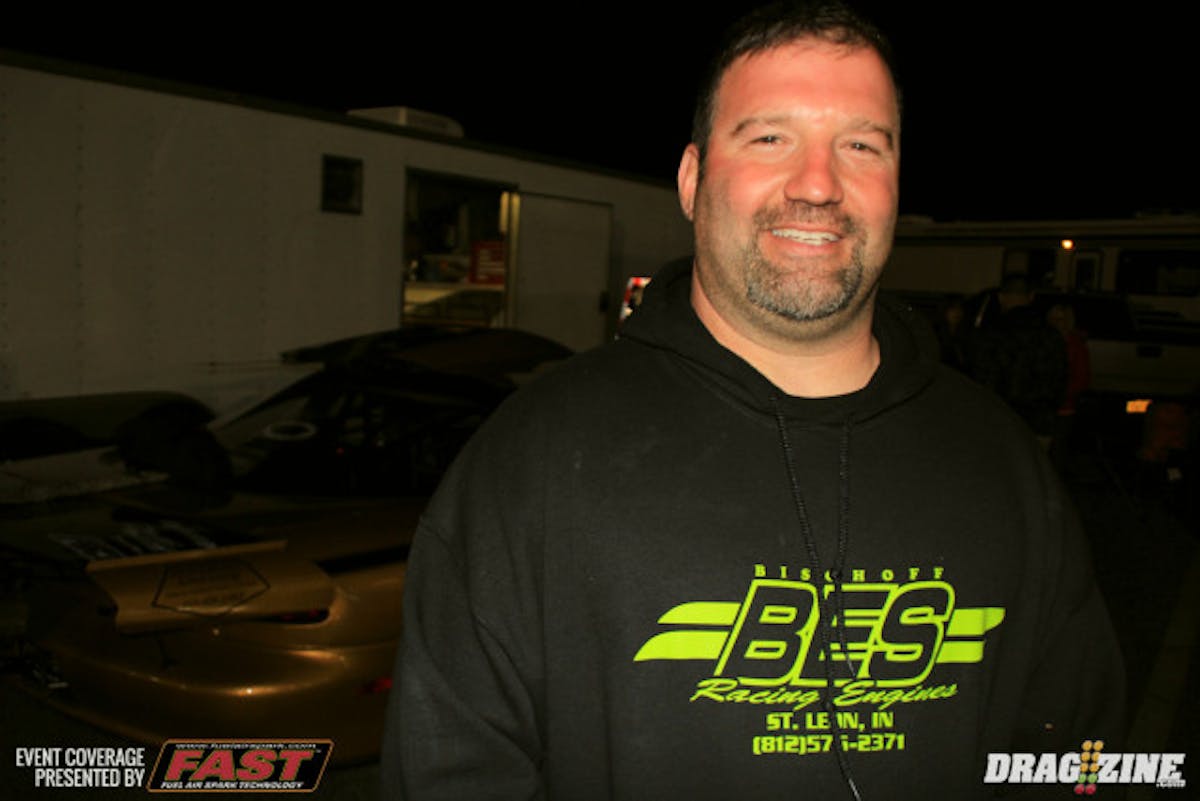 Jamie Stanton put his Camaro in third behind Dean Marinis with a 4.421 at 159.99 career best run. Over the winter he and pentagon Racecraft's Jake Holdrige  swapped to dry sump oiling and made some other changes over the winter freeing up some more horsepower for this season. They are pleased so far after just two hits. They will looking for a .39 tomorrow night.