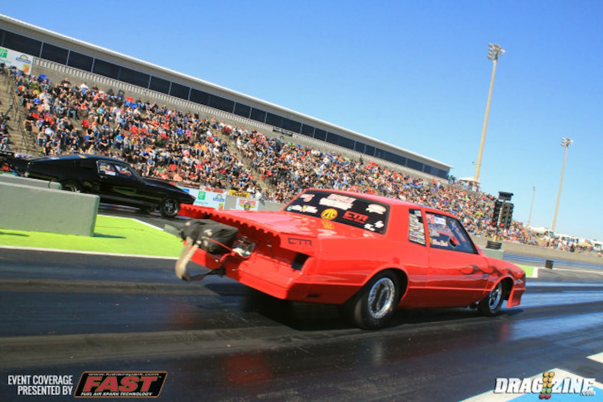 Shane Stack put up a 4.29 at 180 MPH in ODR this morning, a good run for the first qualifying session today.