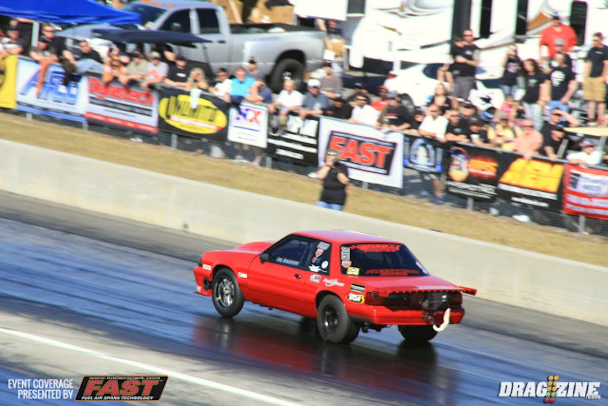 Joel Greathouse sits third after his 4.89 at 144. They are working on the new F1A Procharger combination so look for them to improve on their times this weekend.