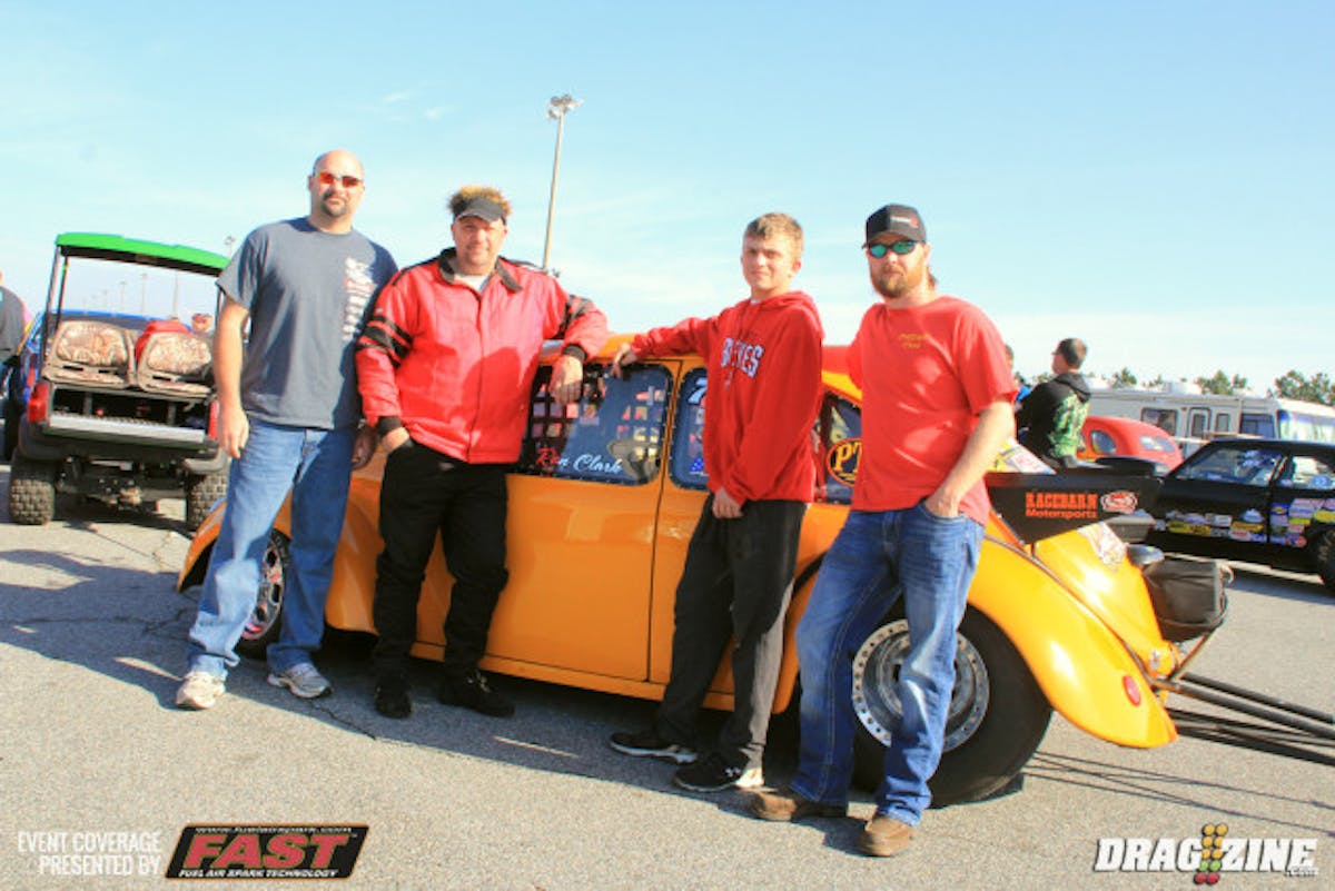 Crowd favorite Bugzilla is built, owned and driven by Ron Clark with a PTC transmission and converter. He has had this car since the early 90's and I actually remember seeing this car back then at Brainerd Optimist Dragstrip at one of their street car event at the time while on vacation. Crew this weekend is Chad Chandler, Austin and Alan Clark.