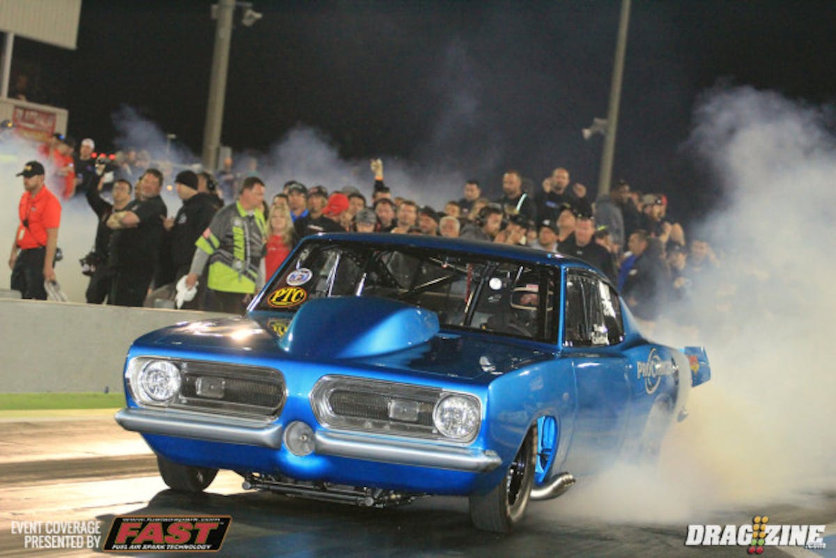 Number 31 qualifier Marty Robinson faced off with Dewayne Mills putting up an .064 reaction and putting up a best of weekend 4.05 to Mills' 4.06 and will move on to round two.