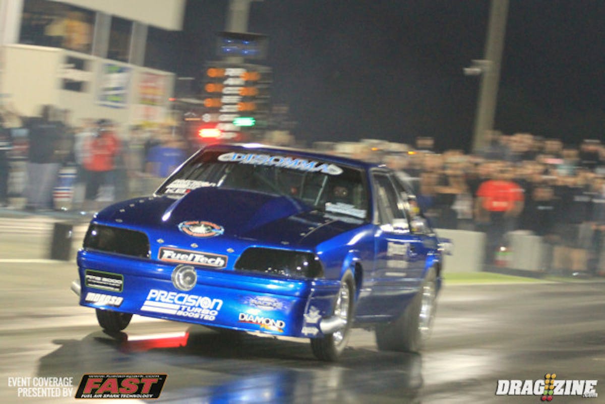 Rich Bruder ran a 4.44 on a single as John McDonough could not make the call for the round.