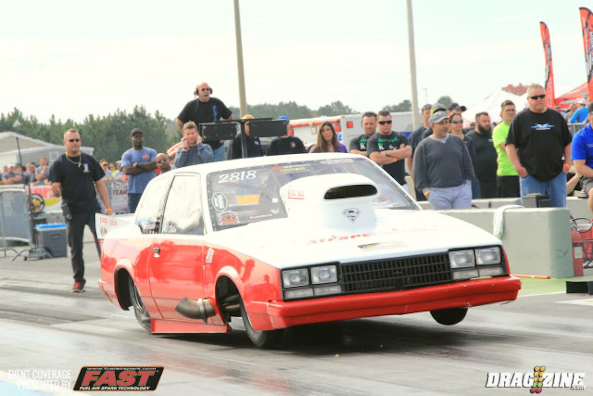 Al Dito advanced to round two with a career best 2.96, 4.52 at 159.5 MPH running a 588 conventional head big Chevy with single stage progressive,  Induction Solutions/Kenny Lafferty Cold Nitrous, ATF Transmissions combo and is also tuned by Trimaldi. Scott Rigg is the between round maintenance guy with Jim Thompson handling crew chief duties and cooking. Dito is running a new ATF converter this weekend with good results and low slip through the lights.