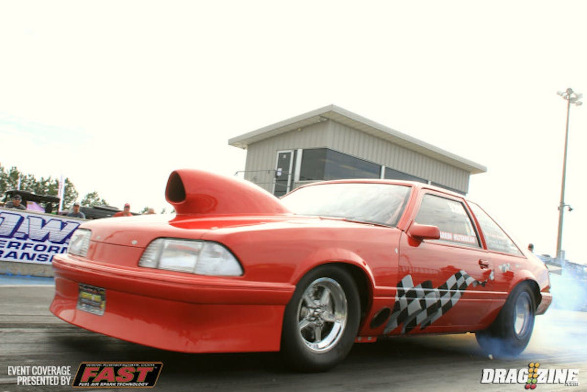 In Nitrous Express/Unlimited Products/ Ultimate Converter Concepts/Salvato Designs Nitrous X Darren Hilterbran scored top qualifier and was faster every round to the final where he met with number two qualifier  and top MPH holder Tim Knieriem who took the holeshot at the starting line but fell off pace to a 5.07 at 123 allowing Hilterbran to drive around with low ET for the weekend 4.673 at 143.