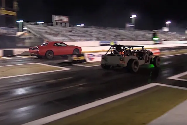 Check out Wadding's Jeep put a smack down on a brand new Hellcat Challenger near the end of the video.
