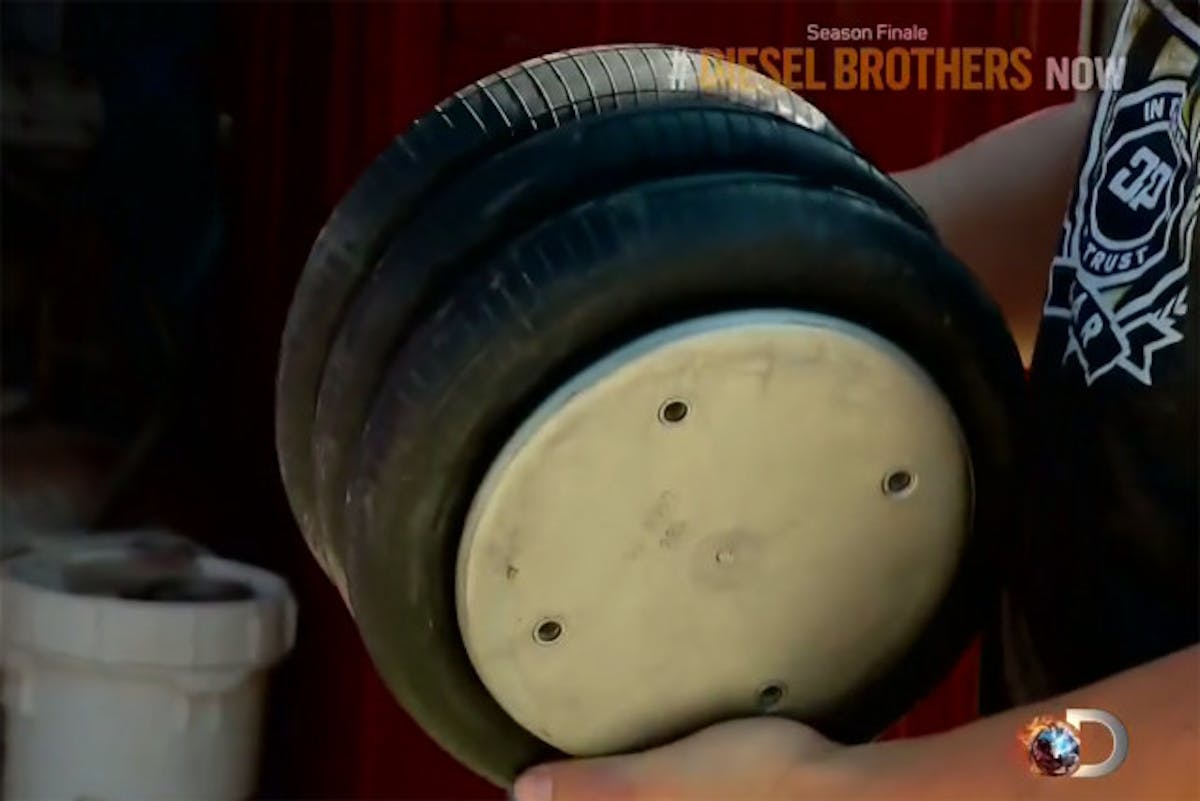 Heavy D fights to have his way with air bag suspension.