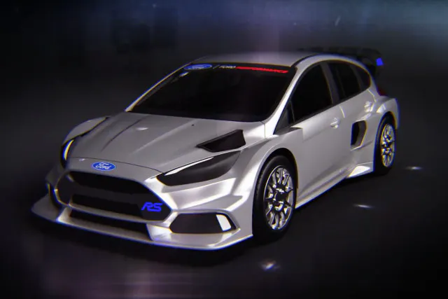 Ken Block's Focus RS RX, as teased in the video.