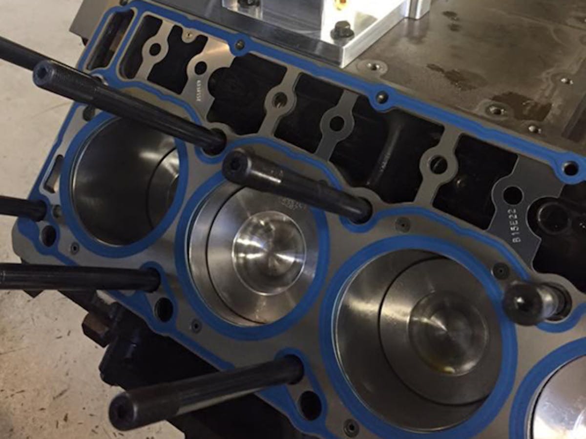 With head studs from ARP, this Power Stroke is prepped for the worst.
