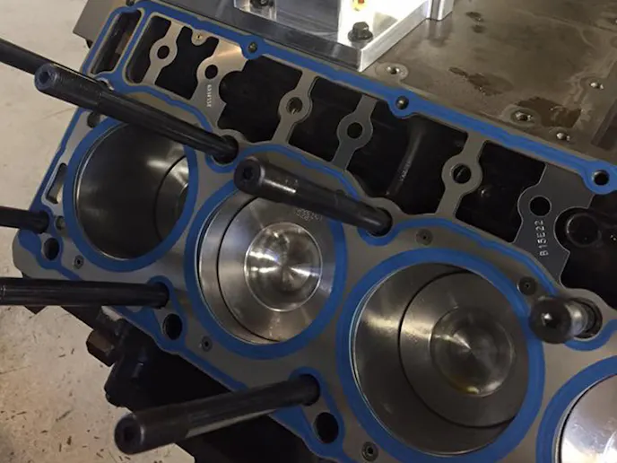 With head studs from ARP, this Power Stroke is prepped for the worst.