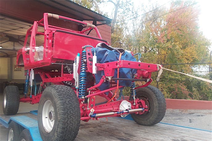 King Shocks will help soften the ride where ever this Jeep goes.