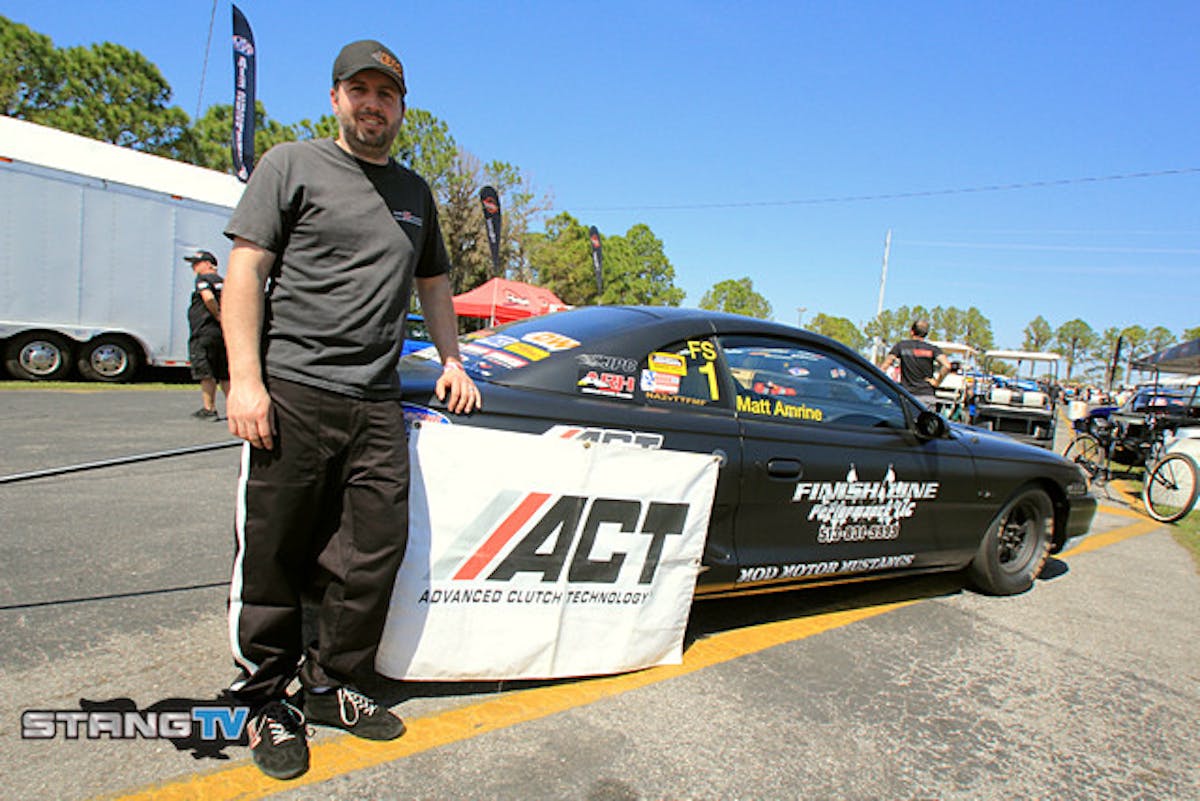 2015 Factory Stock Champion Matt Amrine is here to defend his title and has made the switch from  the T-5 transmission to a TKO from Liberty for this season in an effort to avoid breakage that plagued him the last two events of 2015. He run a 2 valve SVO head engine combo. New for the class this year is allowance of the Mickey Thompson 275 Pro Bracket Radial tire after the Gen 1 ET Street Radial was discontinued.