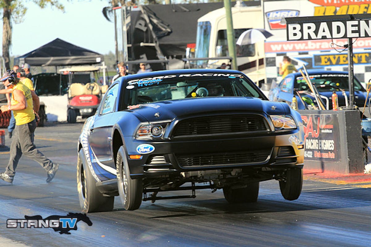Ford Cobra Jet Showdown has thirteen cars qualified for Saturday's class eliminations with Mike Harris leading the field where racers are qualified by reaction time.