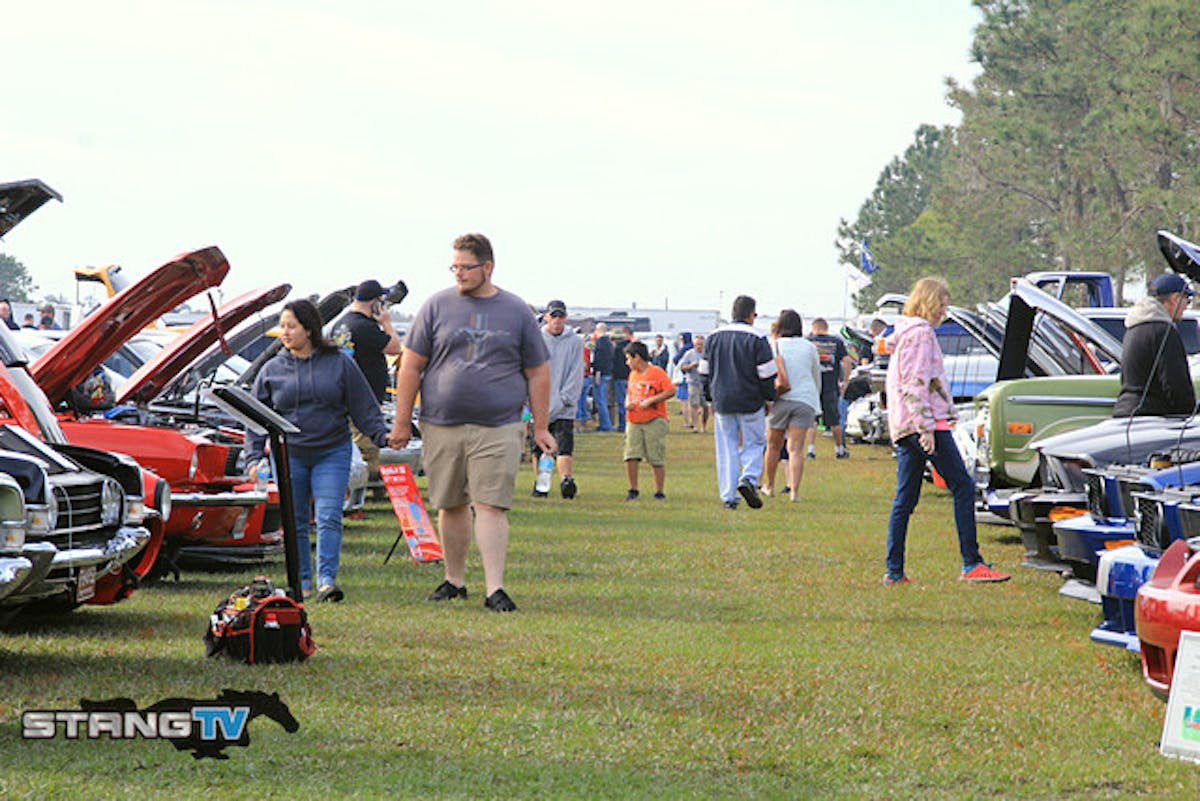 The car show area was full all day with a wide assortment of Ford Machinery.