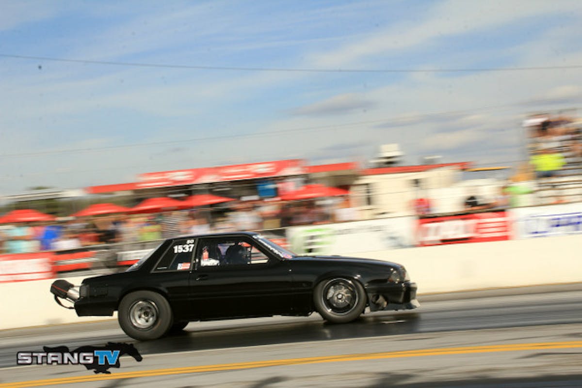 Dwayne Barbaree stands on top of VP Racing Fuels Street Outlaw  making an impression this weekend with the new Kuntz power as the only car in the 4.30's running a 4.398 at 167.97 MPH.