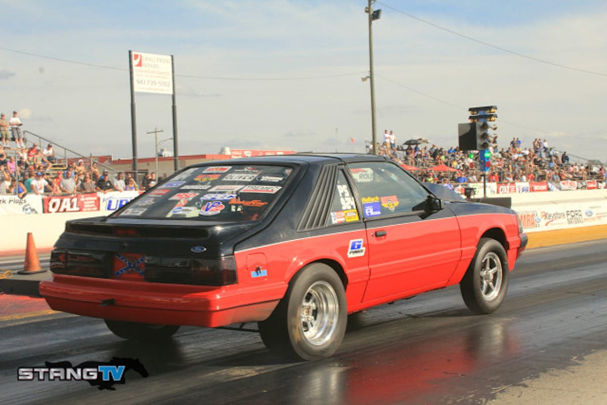 William Gimbel scored top qualifier in G-Force Transmissions Pure Street running a 9.52 at 134.89 with Tommy Godfrey dropping to third with an improved from Friday 9.70.