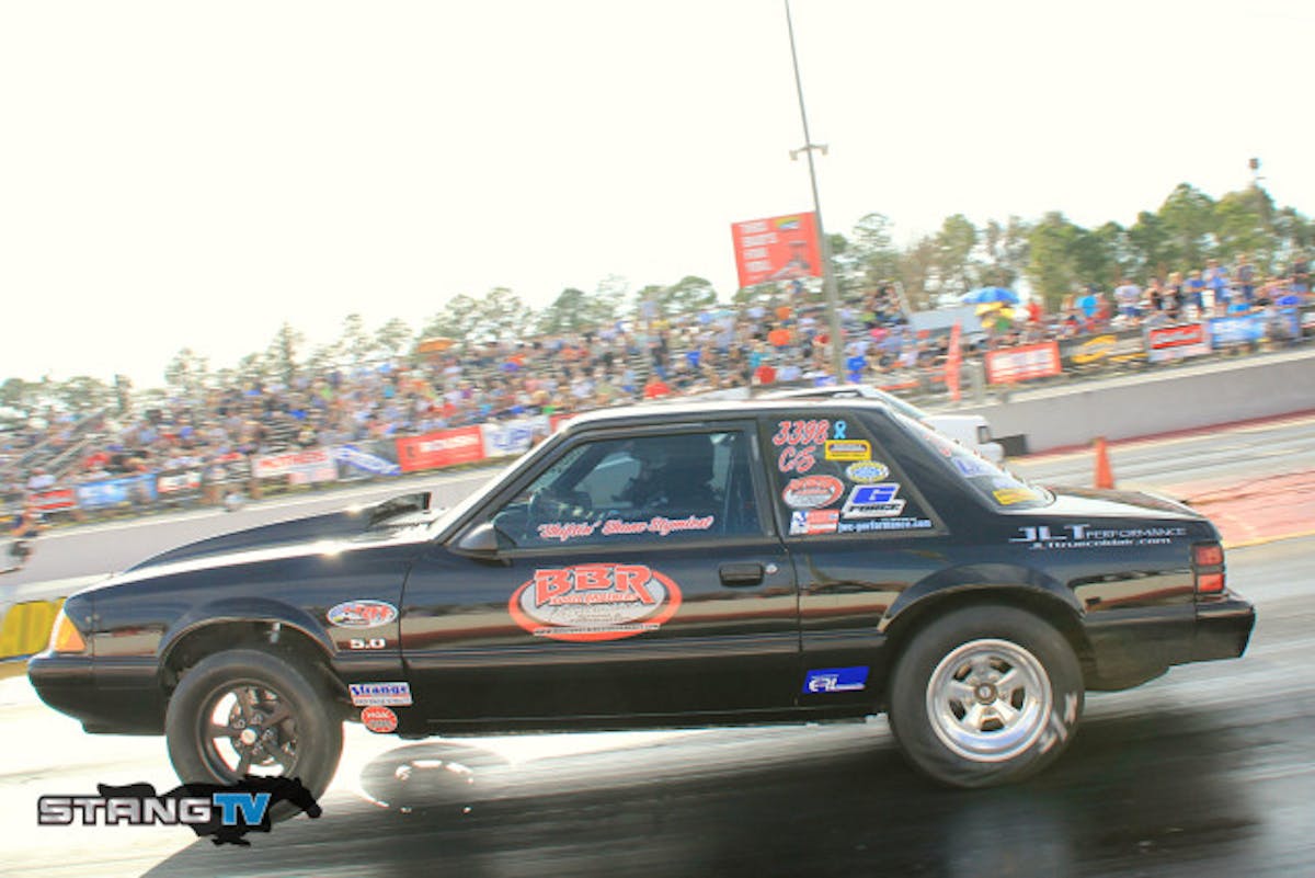 Shane Stymeist is the Race Pages Coyote Stock number one qualifier with a 10.235 at 127 MPH bumping Michael Washington down to second with a 10.251 after he was unable to improve his ET today.