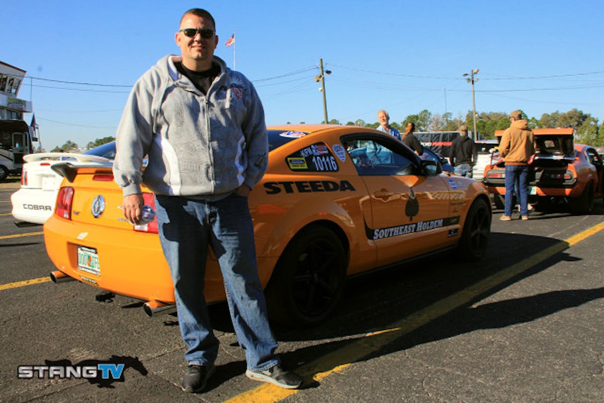 Chris Parisi has been racing his V6 since 2007 winning a Fun Ford Championship in Ultra Stang and the 2009 Super Stang title with the NMRA. A rule change for 2010 forced him out and into the driver seat of a JDM Engineering sponsored Roush leading to another championship, this time with the quickest car in the class instead of the slowest.