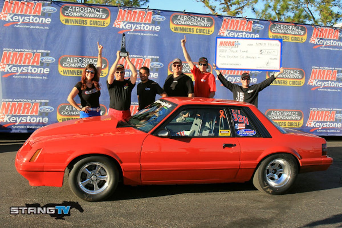 Lyons had lane choice in the final vs Lamb and he was better on the tree netting a .072 to Lamb's .149. The cars were tied together going down track with Lamb getting by taking the win, a 10.274 at 129.47 to Lyons 10.376 at 128, a .025 margin of victory.
