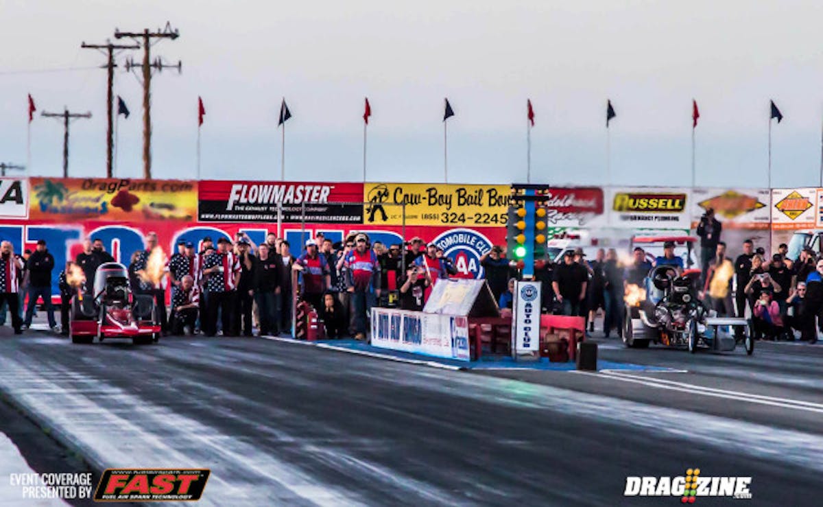 Rick Williamson ( Far Lane) defeated  Adam Sorokin ( Near Lane) for the Top Fuel Title