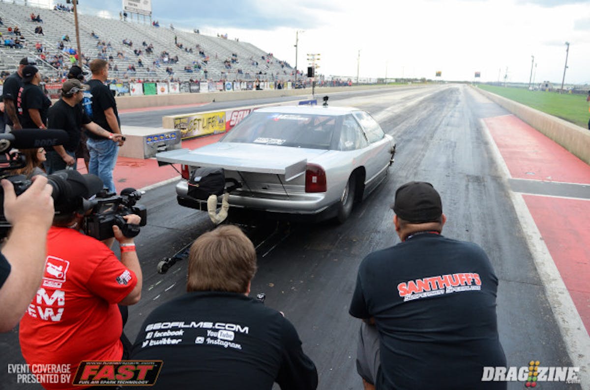With Mike Murillo and a flock of videographers watching on, Scott Taylor motored his Cutlass to a pretty stellar run, raising the eyebrows of everyone on the starting line after the boost came in.