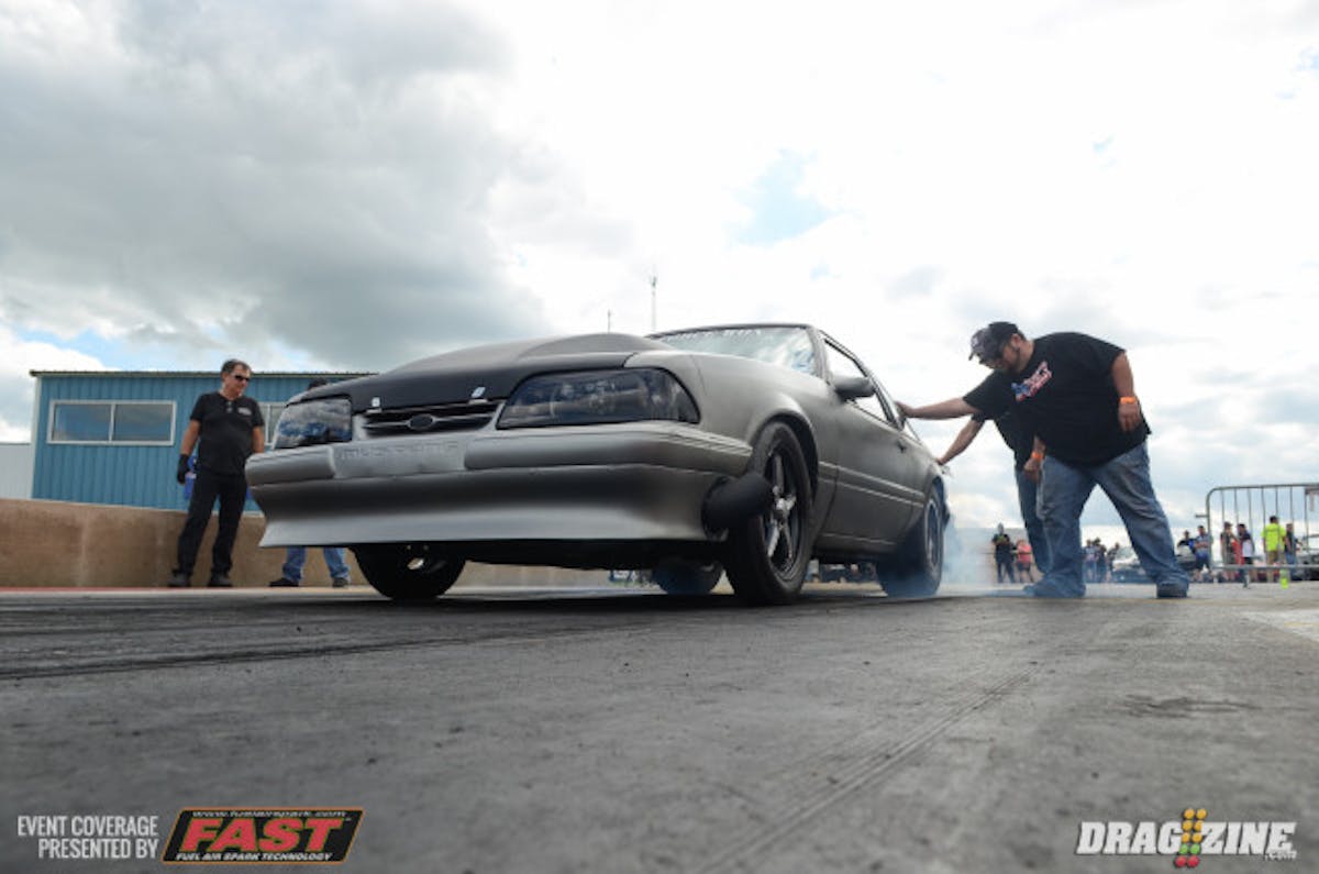Shayne Ward in Air Force Won, one of the favorites in the Small Tire class, lost in a big upset in round one to the Quarter Mile Killer.