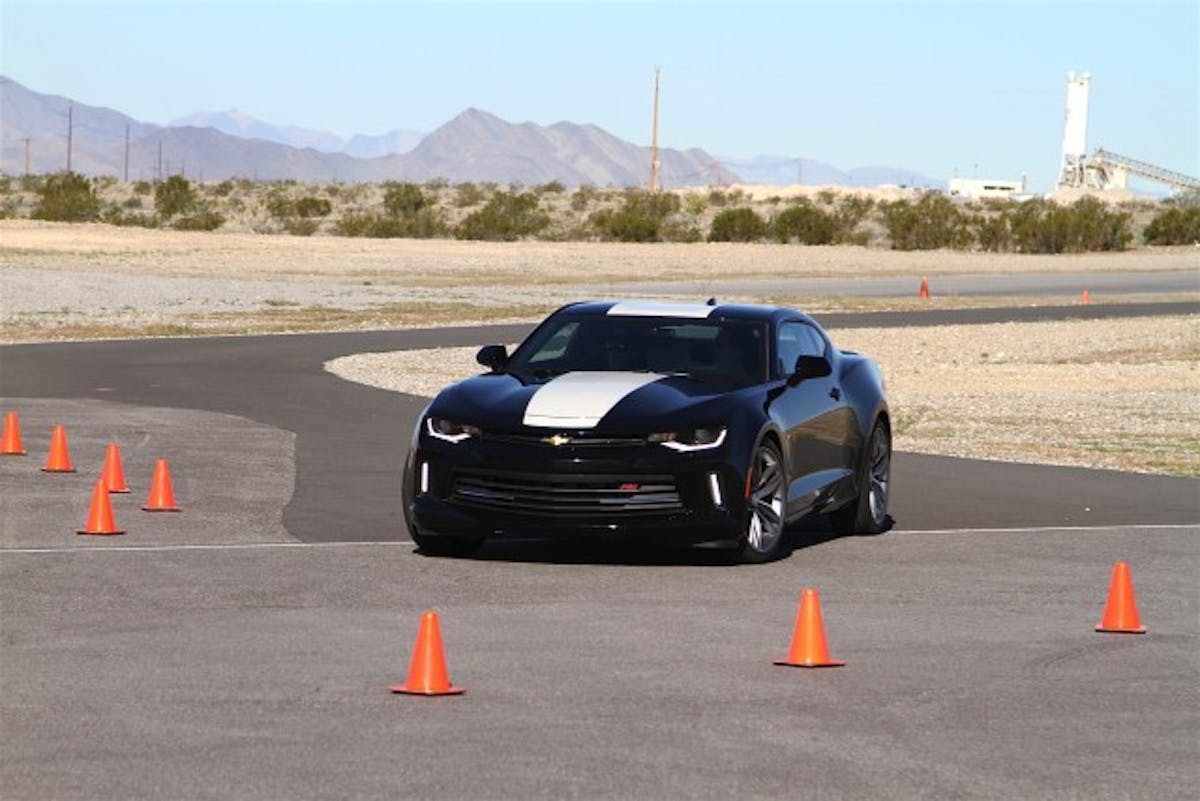 Chevrolet provided 2.0T Camaros equipped with both the 6-speed manual and 8-speed automatic  for on-track comparison testing against a 5th Gen V6 and a new Mustang V6.
