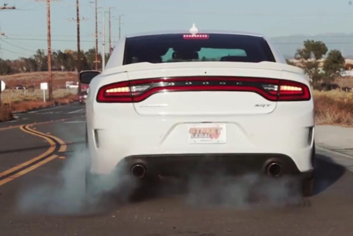 HellcatChargerburnout