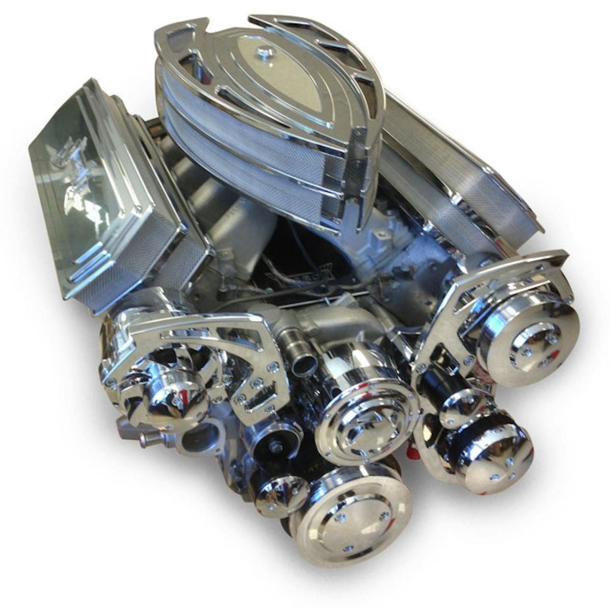 LS Style Track sep kit with billet alt. and p.s., low mounted ac Billet valve covers and Style track air cleaner