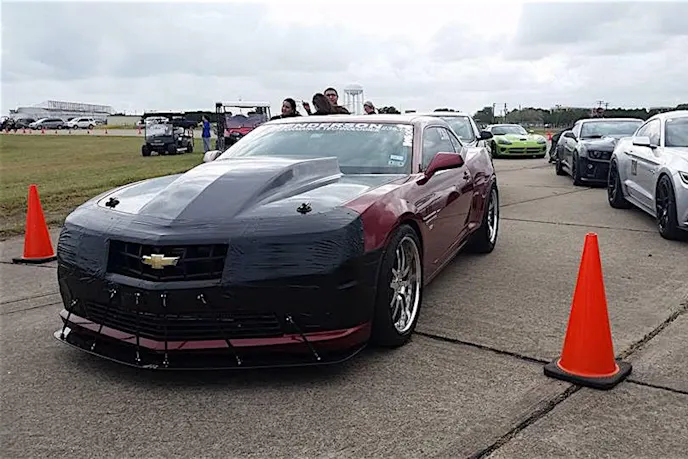 Having the correct aerodynamics plays a huge role in the success of Taylor's 5th-Gen Camaro SS during the one-mile event.