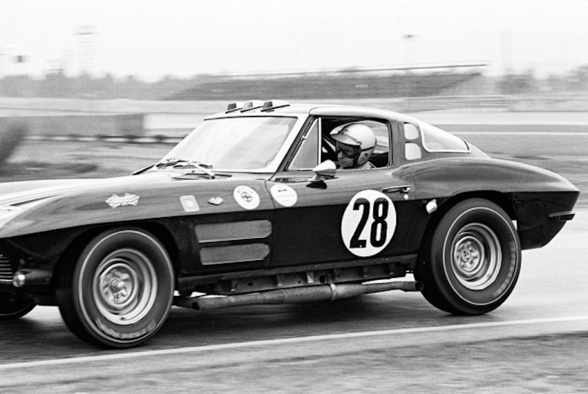 Don Yenko piloting a Stingray Corvette racer at Daytona in 1965. Image: Corvetted