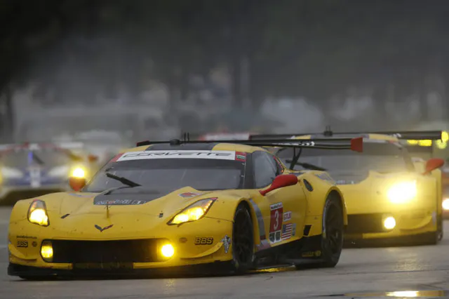 16-19 March, 2016, Sebring, Florida, USA , 3, Chevrolet, Corvette C7, GTLM, Antonio Garcia, Jan Magnussen, Mike Rockenfeller, 4, Chevrolet, Corvette C7, GTLM, Oliver Gavin, Tommy Milner, Marcel Fassler ©2016, Michael L. Levitt LAT Photo USA