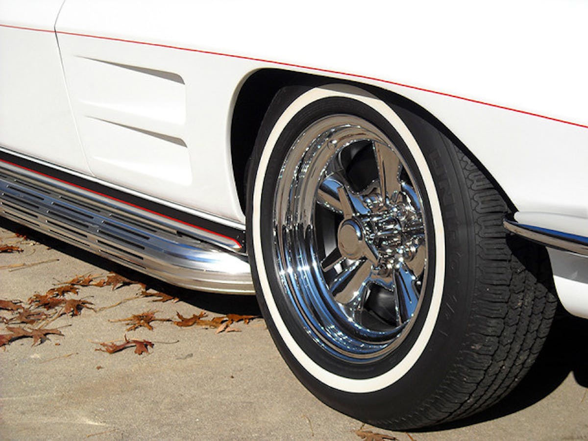 The “look” wouldn’t be complete without vintage Astro Supreme chrome mag wheels, shod with 205/70R15 Uniroyal whitewall tires. Settrella lucked out when he found a never-used, new set in California.