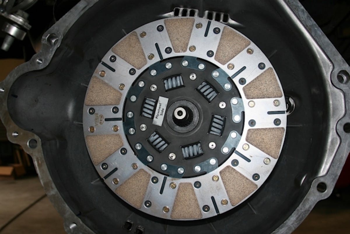 The McLeod clutch features a ceramic disc lining that's designed to tolerate heat more effectively than the stock lining, but unlike many of its ceramic counterparts, this one is designed to provide smooth engagement. That's not a high priority on race-only clutches, but since the Street Extreme is intended for track-focused street cars, this strikes an effective balance between on-track durability and street-friendly behavior that isn't "grabby".