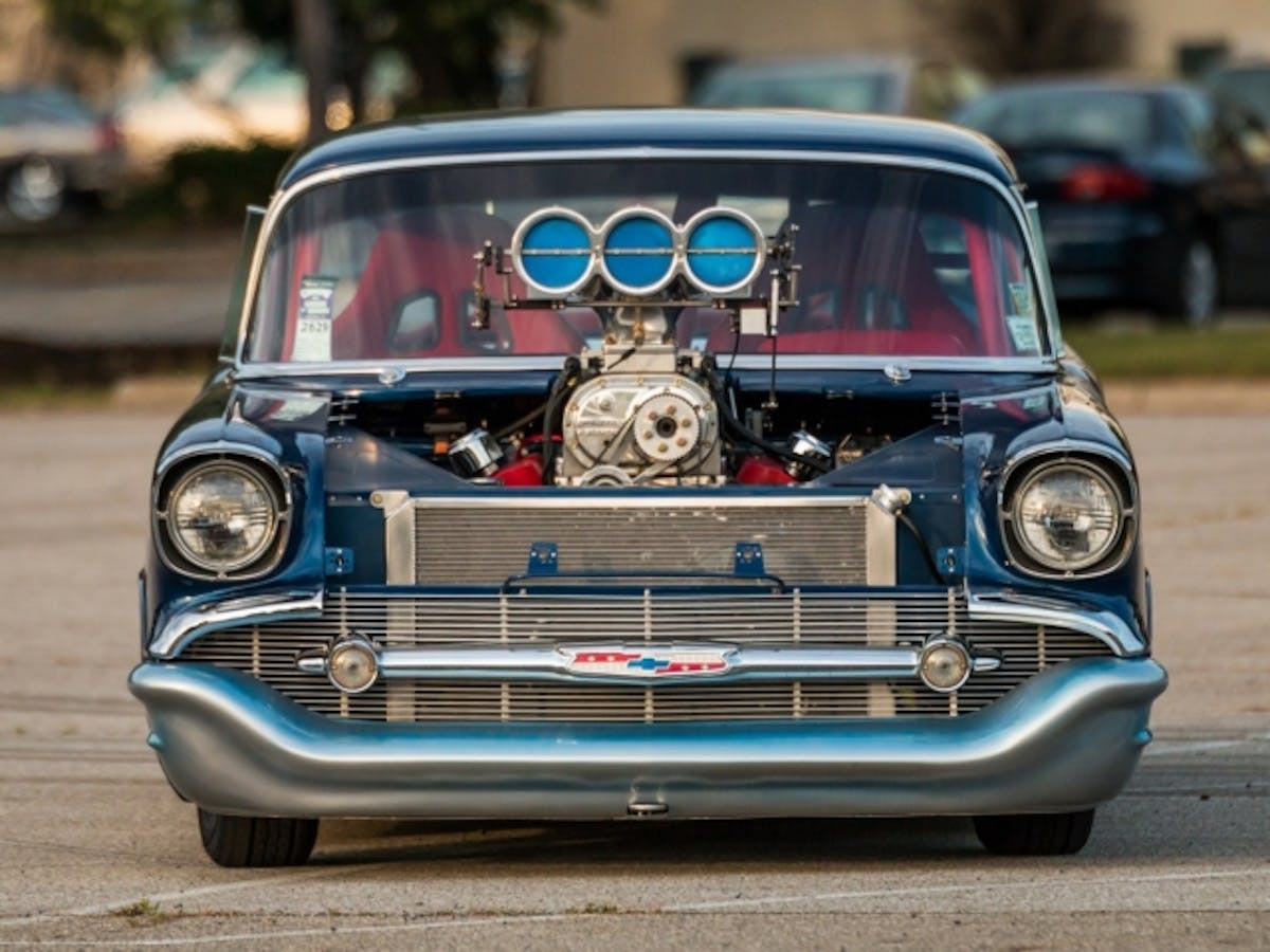 The perfect stance for a Pro Street beast.