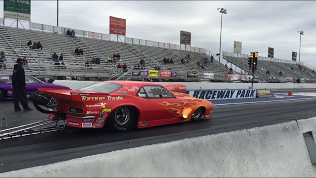 Chris pilots his 1968 T/S Camaro to another sub-7 second pass.