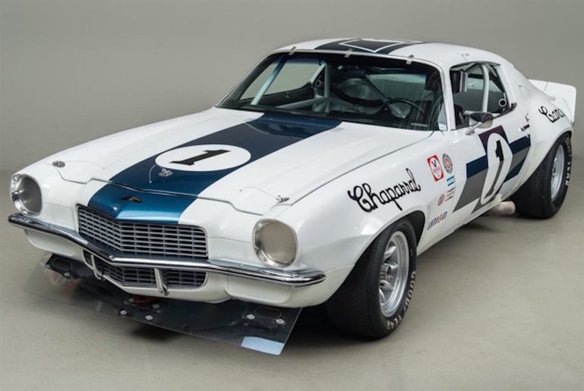 After Roger Penske took AMC’s big-bucks offer for 1970, Chevrolet called on Jim Hall’s race shop to build and race the new 1970 Camaro in SCCA’s Trans Am Series. Here’s the car that Hall raced that season, restored and vintage-race-ready.
