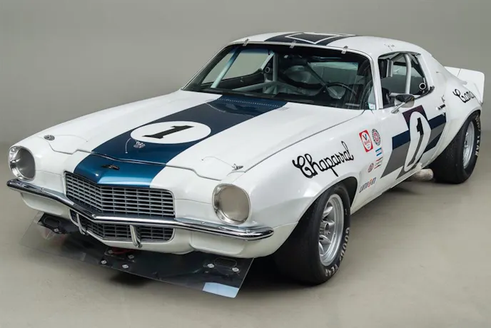 After Roger Penske took AMC’s big-bucks offer for 1970, Chevrolet called on Jim Hall’s race shop to build and race the new 1970 Camaro in SCCA’s Trans Am Series. Here’s the car that Hall raced that season, restored and vintage-race-ready.
