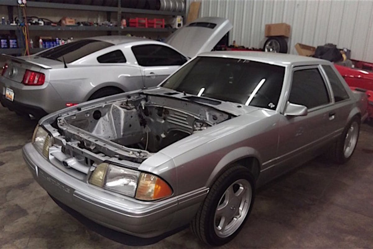 East Coast Mustangs' latest project is a Terminator swapped Foxbody being raffled for charity