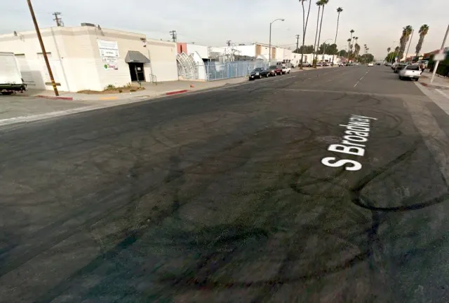 Google Street View reinforces the evidence that this particular spot is popular for rubber-burning activities.
