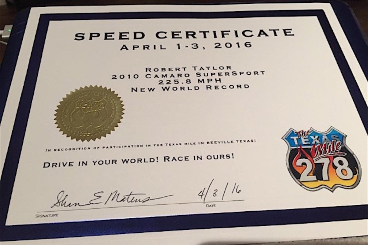 Say hello to Brandi, the official fastest 5th-gen Camaro SS in the standing mile.