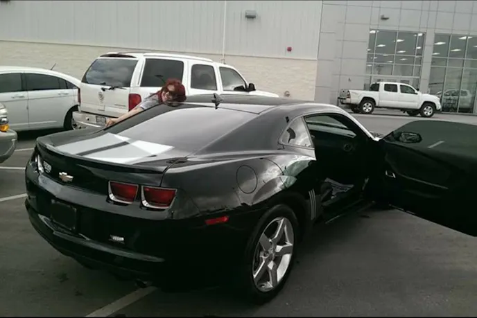 Janelle says she instantly fell in love with her Camaro when she first saw.