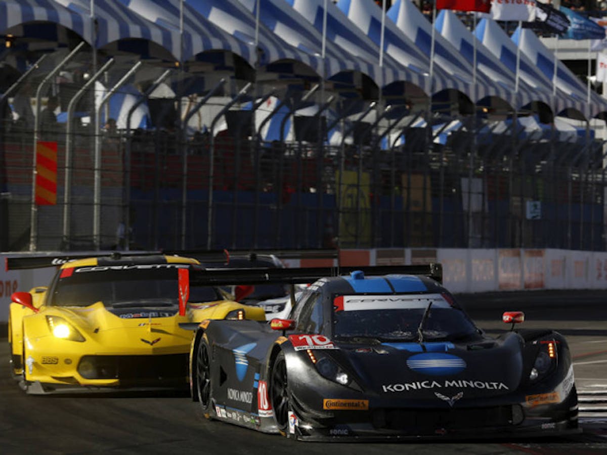 15-16 April, 2016, Long Beach, California USA 10, Chevrolet, Corvette DP, P, Ricky Taylor, Jordan Taylor leads 4, Chevrolet, Corvette C7, GTLM, Oliver Gavin, Tommy Milner ©2016, Phillip Abbott LAT Photo USA