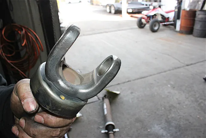 The replacement yoke was used, but had no wear to the rings where the U-joint would sit. This would take care of the vibrations in the 4Runner.