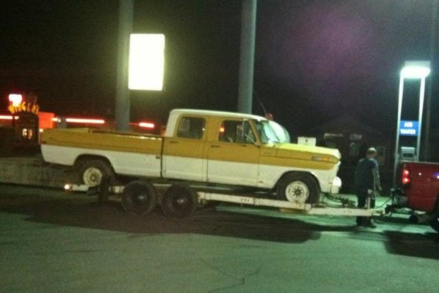 It has been a long five year road, but this is what the truck looked like at the start.