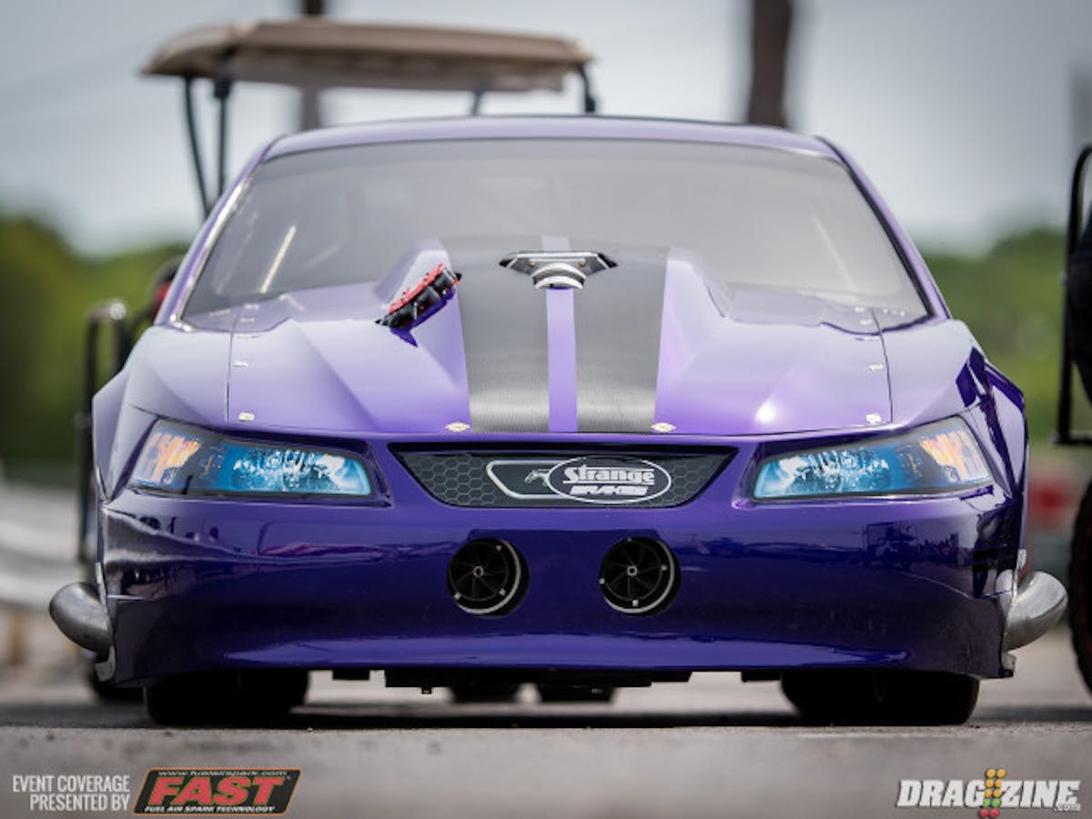 Good afternoon from muggy Huntsville Alabama. We're still in pre-race testing at the moment, but qualifying is set to begin at 4pm CST. Nick Yarber is just one of several badass hotrods on the property looking to take a shot at the sticky Tyler Crossnoe-prepped surface. 